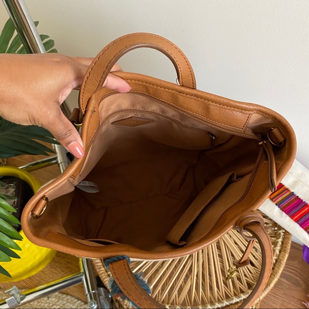 FOSSIL Camilla Boho Convertible Woven Backpack - Picture 7 of 14